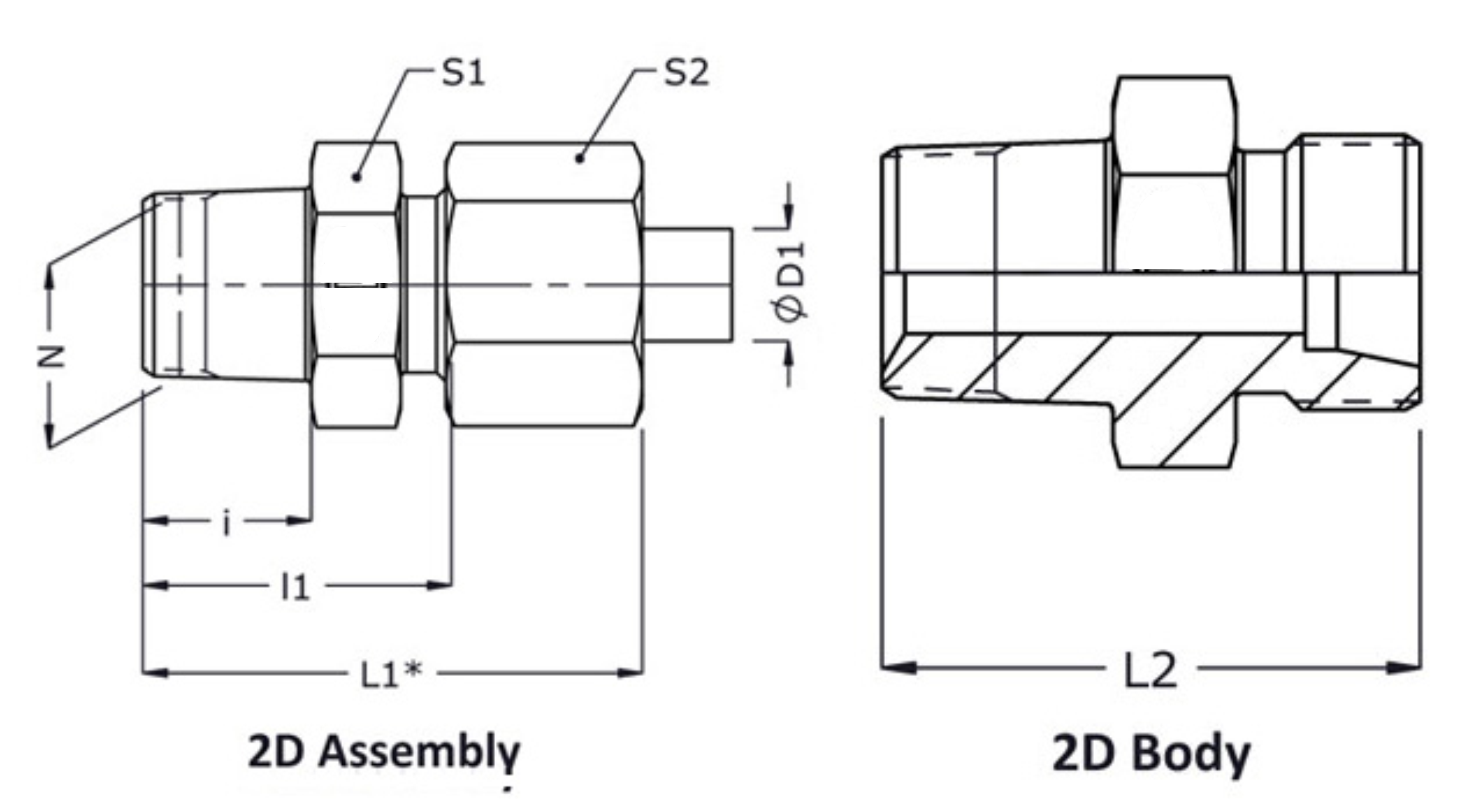 Hydraulic Fittings Male Connector Taper Male Stud Couplings, Male ...